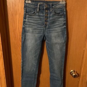 High Waisted American Eagle Skinny Jeans